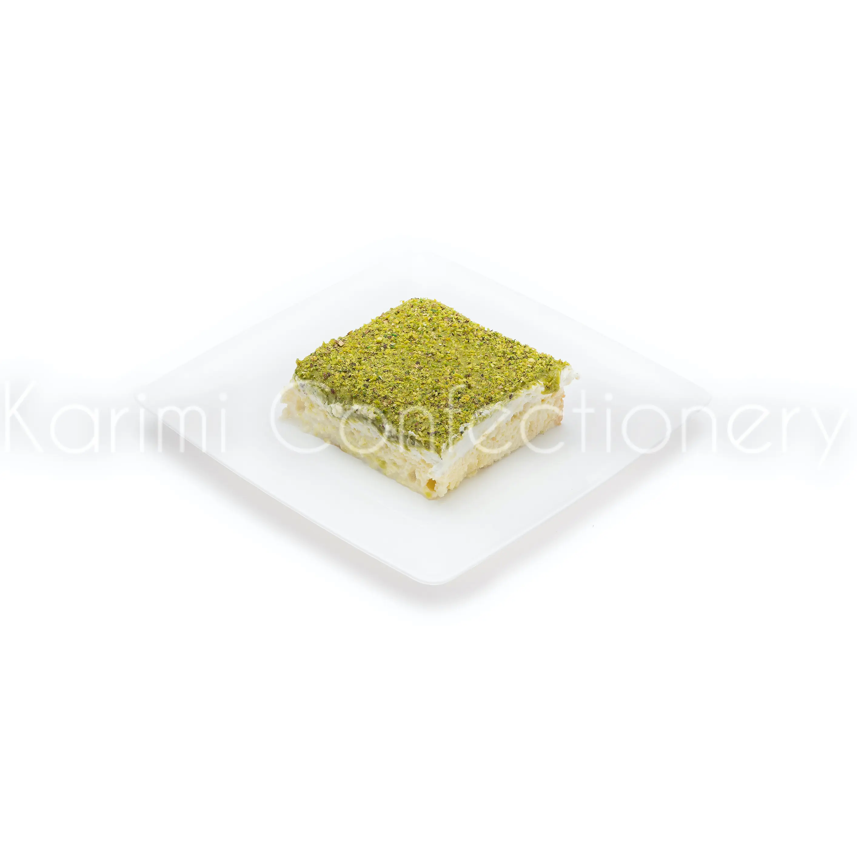 کیک سه‌شیر پسته