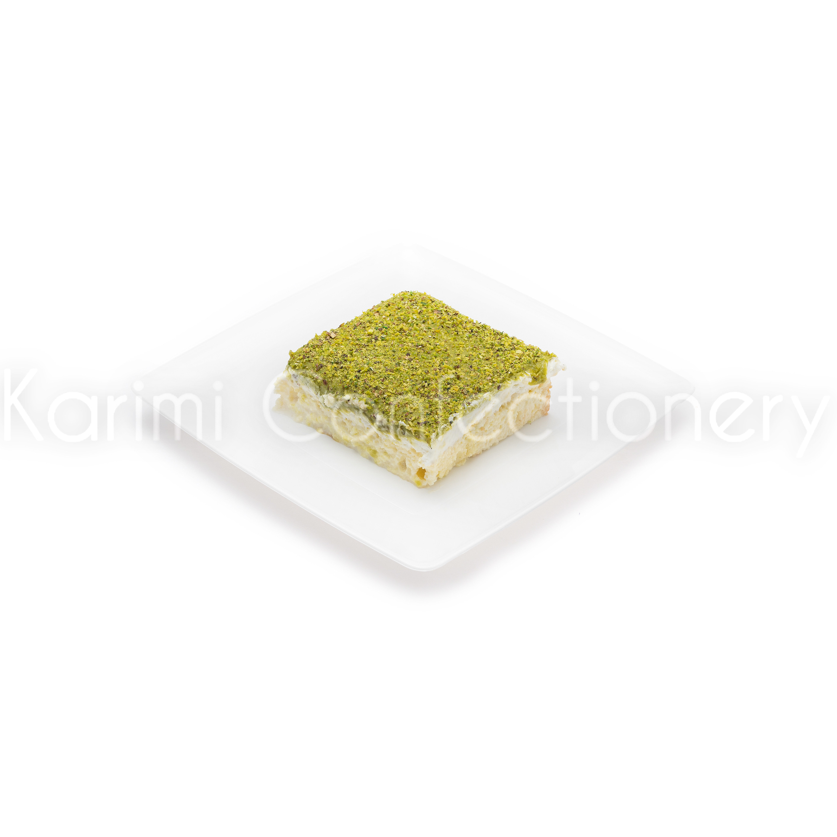 کیک سه‌شیر پسته